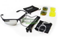 Daisy Тактические очки C3 Outdoor UV Protection Sunglasses Set /4 сменных линзы/ черный / AS-GG0019/