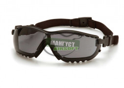 PYRAMEX Очки баллистические стрелковые V2G GB1820ST Anti-fog Diopter /серые 23%/
