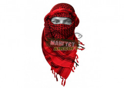 Арафатка (шемаг) /красный с черным/AS-MS0055RED/