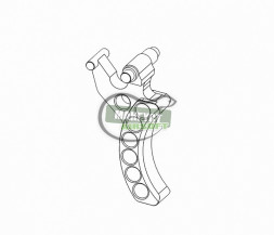 RETROARMS CNC спусковой крючок AK - C (Чёрный) %