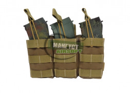 Tornado Airsoft Подсумок фастмаг на 3 магазина универсальный открытого типа/койот браун/ ТА_FMU3_СВ/ %