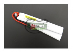 MPower Аккумулятор LIPO 7,4В 1300мАч 15-25C /2 х(125 x 20 x 6) мм /2х лепестковый/в цевье М4, G3, CQB приклады/Т-разъем/%