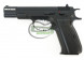 KJW Страйкбольный пистолет CZ75 Black GBB metal slide (Green Gas)