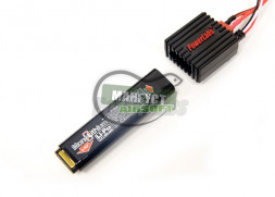 PowerLabs Аккумулятор Li-Po 7,4v 500 mAh для электропистолетов/92 х 24 х 12 мм/+ зарядное гнездо /2002/ %