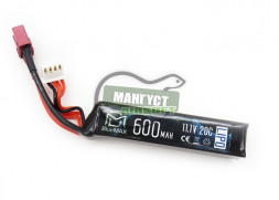 Blue MAX Аккумулятор 11,1В 600мАч 20C PDW (15 x 15 x 75) мм /Т-разъем/  