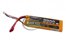 TCBWORTH Аккумулятор 7,4V 60 - 90С 2s 3300mAh (42 x 15 x 135) мм /Т-разъем/