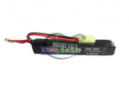 BlueMAX Аккумулятор 11.1V 1450mAh 30C (115 x 22 x 16,5) мм /приклад Craine Stock, в трубу приклада, весло , ПКМ , М249, АК-серия под крышку/
