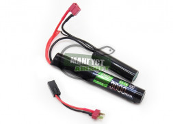 Blue MAX Аккумулятор Li-Ion 11,1v 3000 mAh 10С (30A) CQB тип/нунчаки/Т-разъем/ 